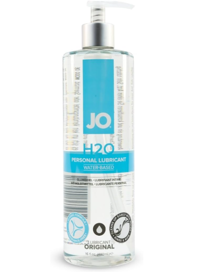 Jo Personal Lubricant for Sex, travel size 16 oz bottle.